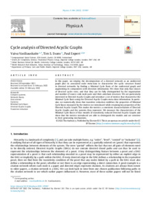 Cycle Analysis Of Directed Acyclic Graphs - Ucl Discovery