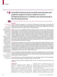 Associations between post-traumatic stress disorders and psychotic